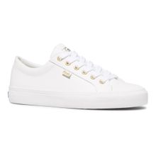 Zapatilla Jump Kick Leather White Gold