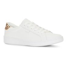 Zapatilla Cuero Mujer Ace Leather Leo Heel Blanco Keds