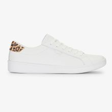 Zapatilla Cuero Mujer Ace Leather Leo Heel Blanco Keds