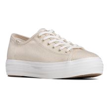 Zapatilla Textile Mujer Triple Kick Metallic Textile Dorado Keds