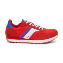 Zapatilla Nylon/Suede Mujer Rena Lace Up Rojo Keds