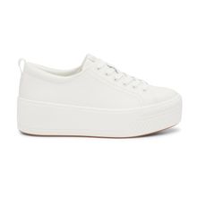 Zapatilla Leather Mujer Skyler Lace Up Blanco Keds