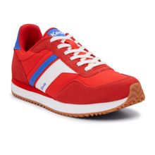 Zapatilla Nylon/Suede Mujer Rena Lace Up Rojo Keds