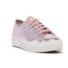 Zapatilla Leather Mujer Triple Kick Lace Rosado Keds