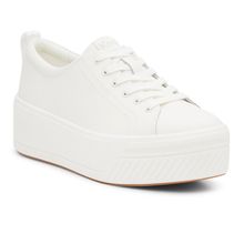 Zapatilla Leather Mujer Skyler Lace Up Blanco Keds