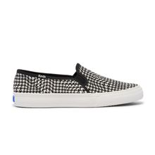 Zapatilla Canvas Mujer Double Decker Canvas Warped Houndstooth Negro Keds