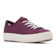 Zapatilla Canvas Mujer Triple Kick Canvas Bottom Foxing Stripe Morado Keds