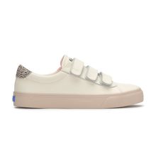 Zapatilla Para Mujer Cuero Jump Kick V Calf Hair Heel Fob Beige Keds