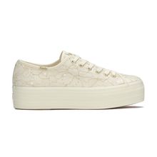 Zapatilla Para Mujer Textil Triple Up Lace Cel Beige Keds