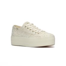 Zapatilla Para Mujer Textil Triple Up Lace Cel Beige Keds