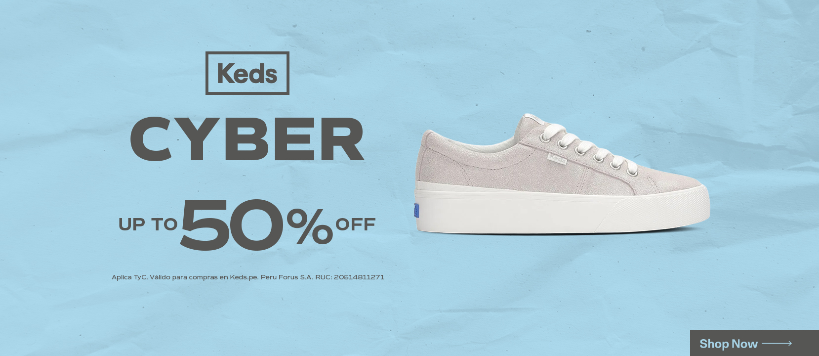 Cyber Keds - UpTo50% OFF (1-3 Nov) / Keds